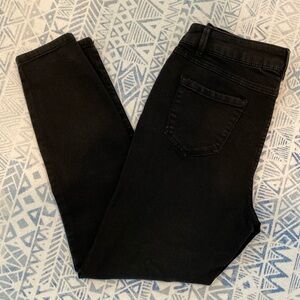 Miss Poured In Blue Black Stretch Jeans